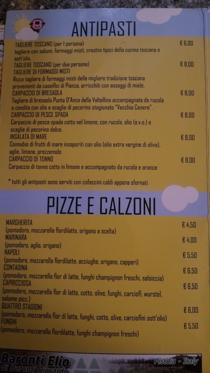 Menu Pizzeria Lo Scimpanzè-10