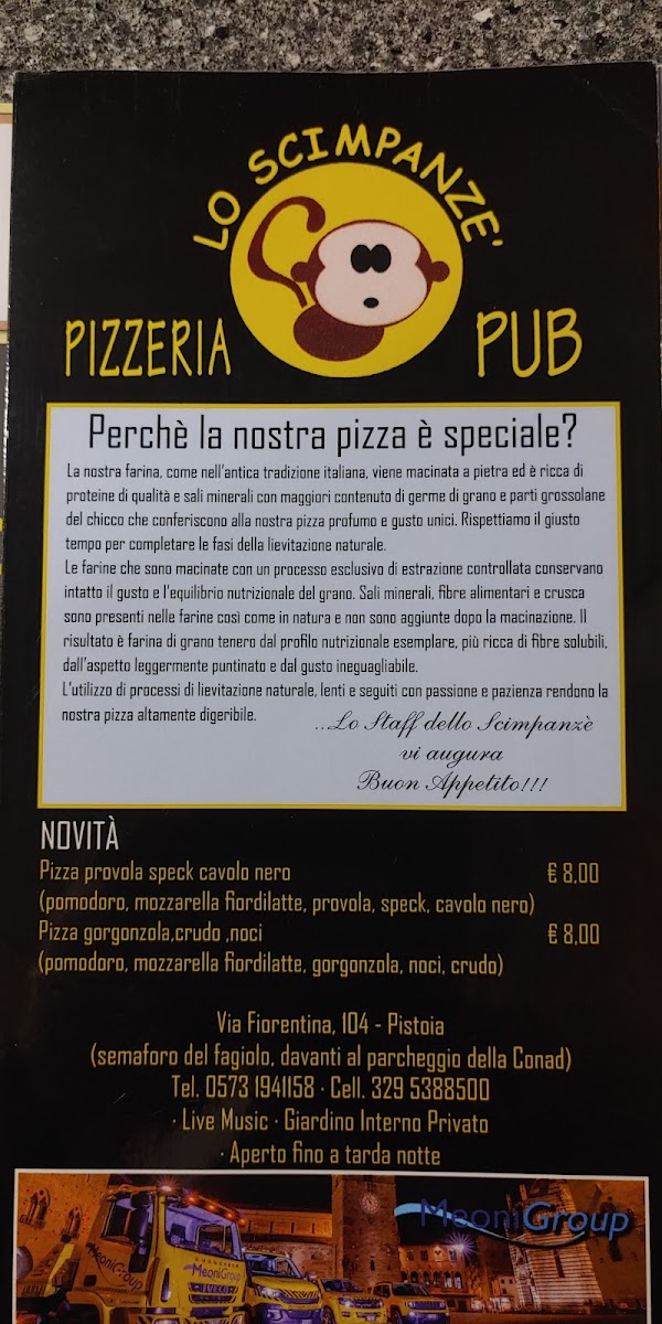 Menu Pizzeria Lo Scimpanzè-6